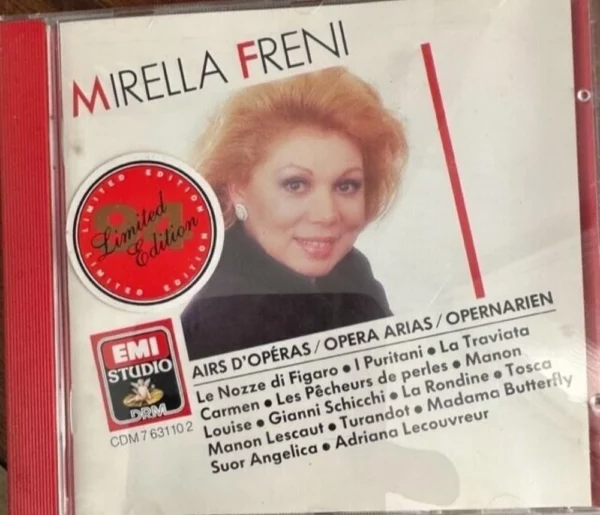 Opera Arias Mirella Freni 1989 CD Top-quality Free UK shipping