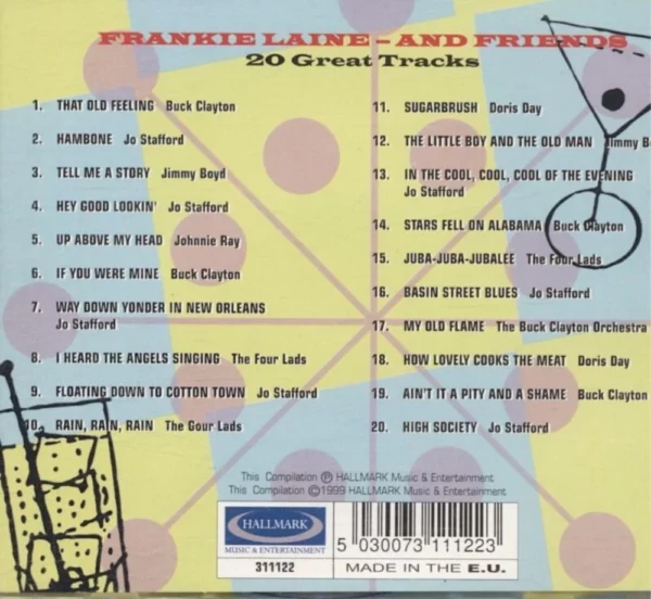 Frankie Laine Frankie Laine & Friends Various Artists 1999 CD Top-quality