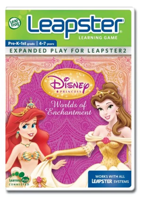 LeapFrog Leapster Game: Disney Princess Worlds of Enchantment Top-quality