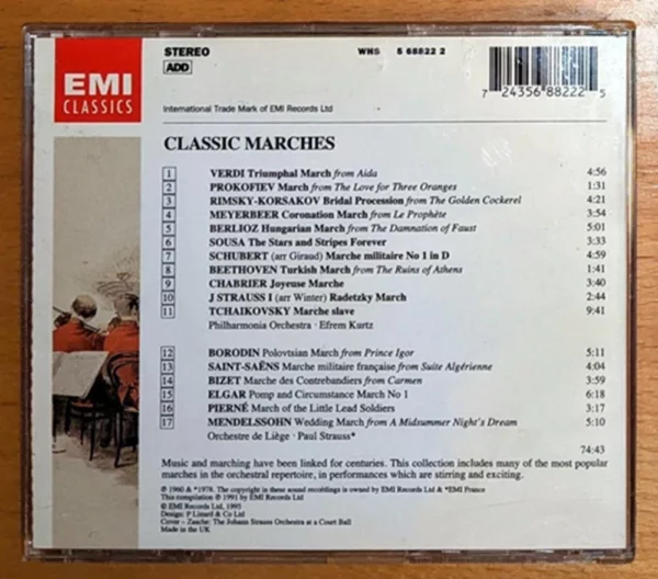 Classic Marches Various 1996 CD Top-quality Free UK shipping