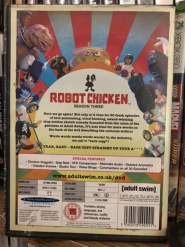 Robot Chicken: Season 3 Mike Fasolo 2010 DVD Top-quality Free UK shipping