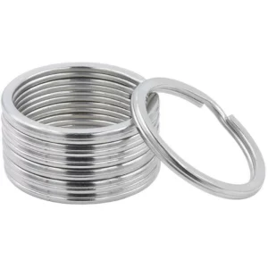 Stainless Steel Split Rings Flat 2 Key Rings Top-quality Free UK shipping