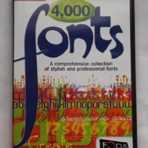 4,000 Fonts Windows95 2006 Top-quality Free UK shipping