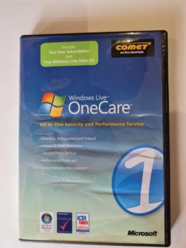 Windows Live OneCare the perfect companion to windows vista Top-quality