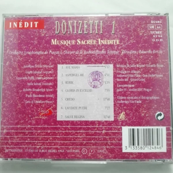 Donizetti: Musique Sacrée Inédite Brizio CD Top-quality Free UK shipping