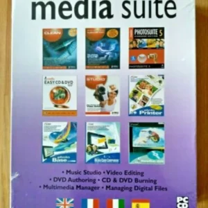 Media Suite - 8 PC Software Programs New CD Top-quality Free UK shipping