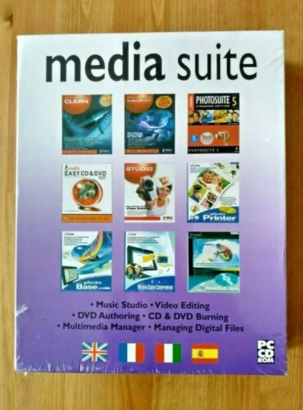 Media Suite - 8 PC Software Programs New CD Top-quality Free UK shipping