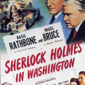 Sherlock Holmes In Washington Basil Rathbone 1943 black and white DVD