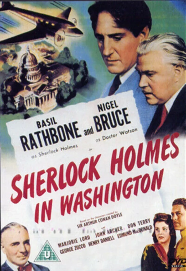 Sherlock Holmes In Washington Basil Rathbone 1943 black and white DVD