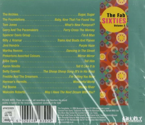 The Fab Sixties Vol. 2 Various 2004 CD Top-quality Free UK shipping