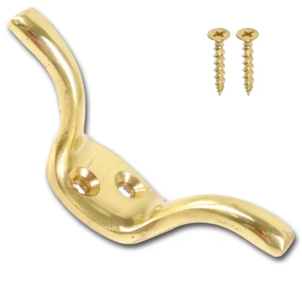 Single Cleat Hook Brass Effect Top-quality Free UK shipping