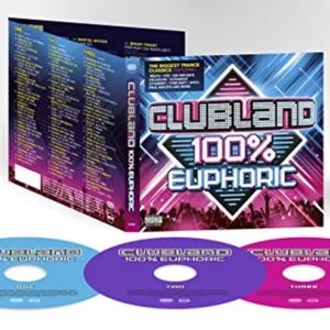 Clubland 100% Euphoric Various Artists 2016 CD Top-quality Free UK shipping