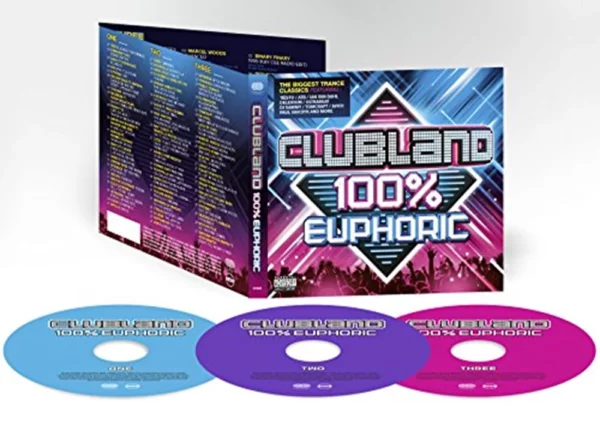 Clubland 100% Euphoric Various Artists 2016 CD Top-quality Free UK shipping