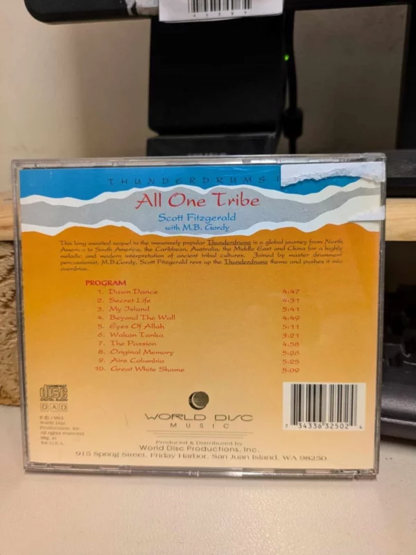 All One Tribe Scott Fitzgerald with M.B. Gordy 1993 CD Top-quality