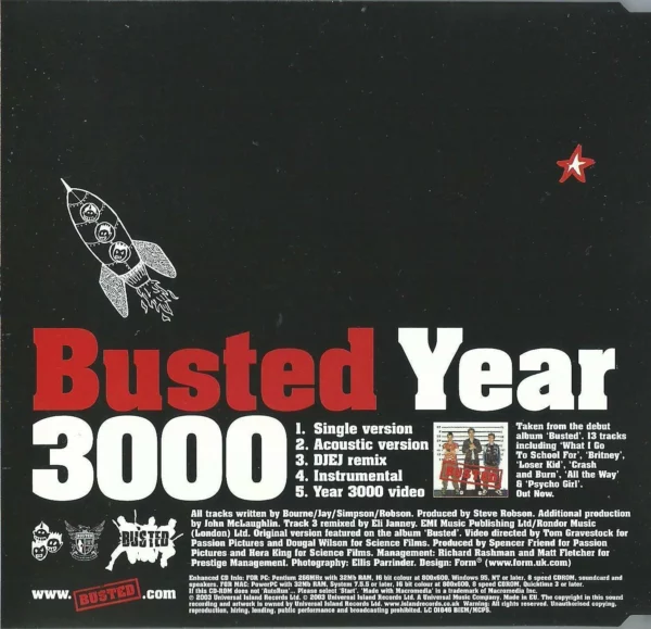 Year 3000 Busted 2003 CD Top-quality Free UK shipping