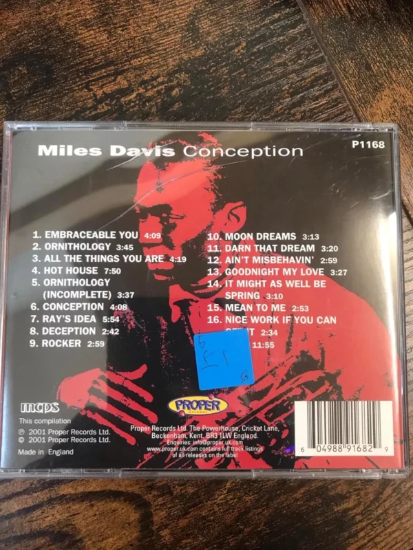 Conception Miles Davis 2001 CD Top-quality Free UK shipping