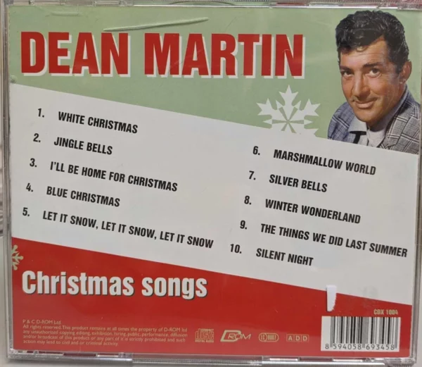 Christmas Songs Dean Martin CD Top-quality Free UK shipping