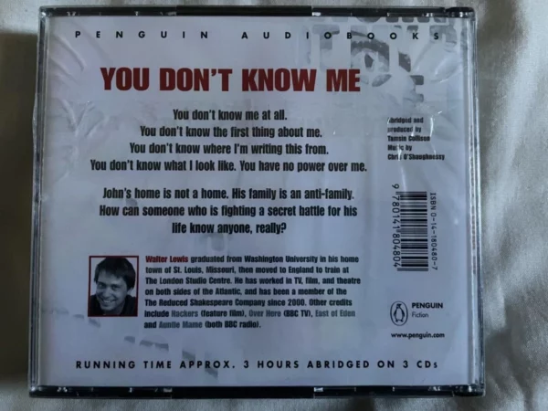 You Don't Know Me David Klass 2003 CD Top-quality Free UK shipping