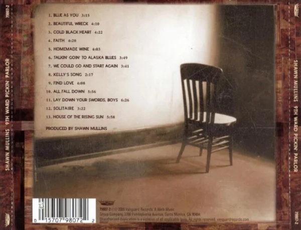 9th Ward Pickin' Parlor Shawn Mullins 2006 CD Top-quality Free UK shipping