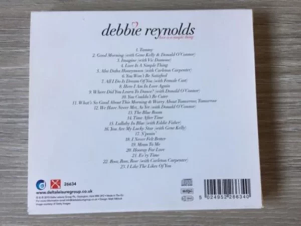 Love Is A Simple Thing Debbie Reynolds 2010 New CD Top-quality Free UK shipping