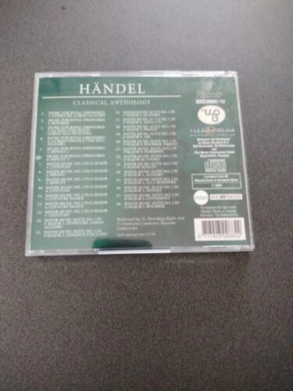 Handel - Music for Royal Fireworks - Water Music No 3 Handel 2004 CD Top-quality