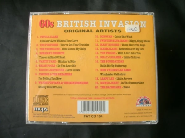 60 British Invasion Various 1993 CD Top-quality Free UK shipping