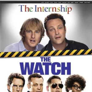The Internship / Watch (Double Pack) Vince Vaughn 2014 DVD Top-quality