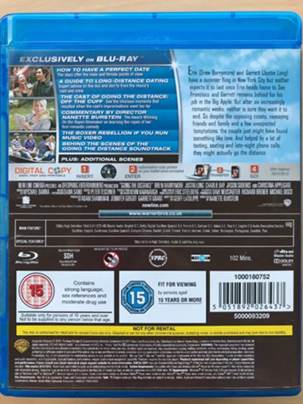 Going The Distance Drew Barrymore 2011 Blu-ray Top-quality Free UK shipping