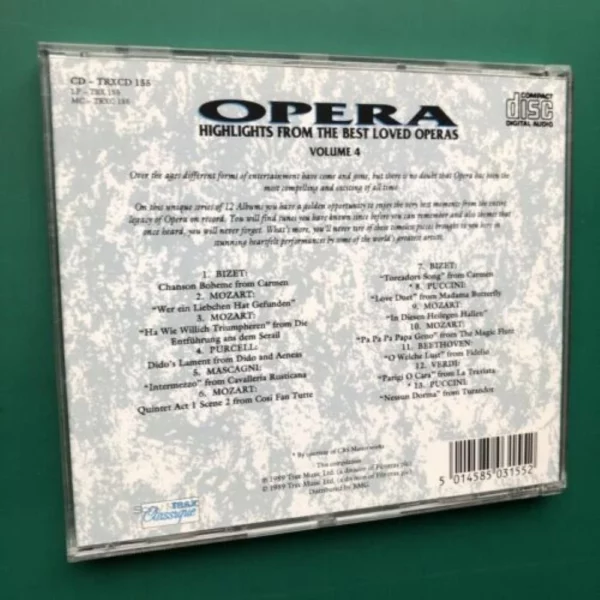 OPERA Highlights From Best Loved Operas Vol.4 various 1989 CD Top-quality