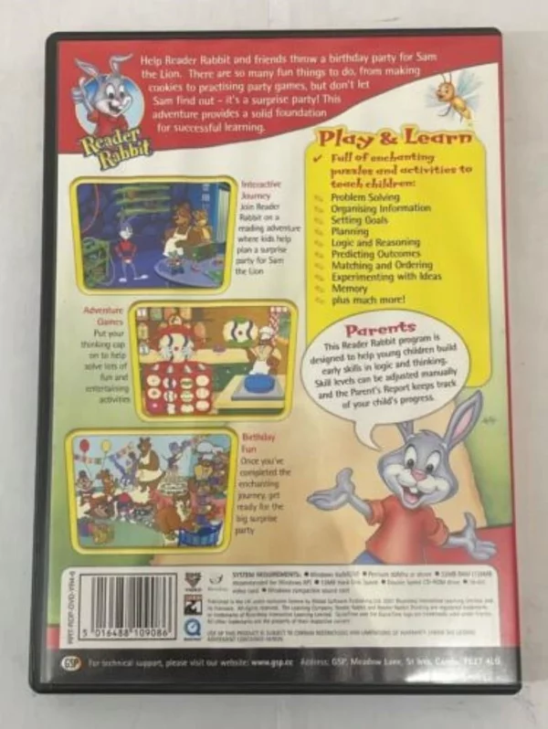 Reader Rabbit Thinking PC 2001 New Top-quality Free UK shipping