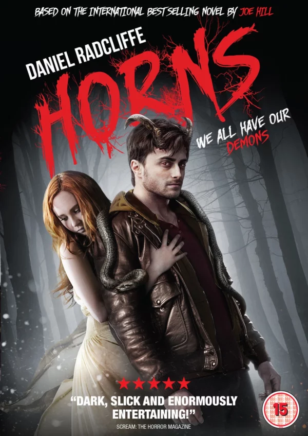 Horns Daniel Radcliffe DVD Top-quality Free UK shipping