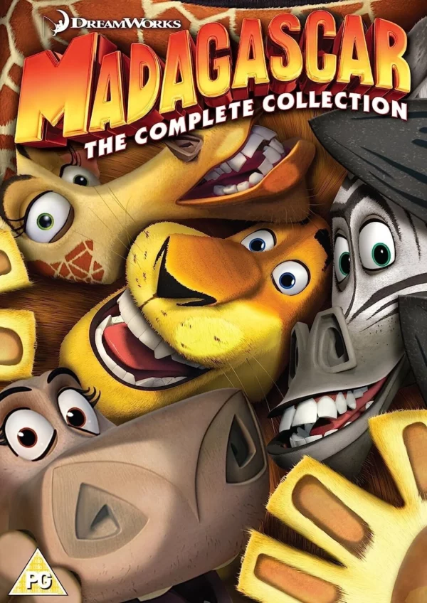 Madagascar 1-3 2013 DVD Top-quality Free UK shipping