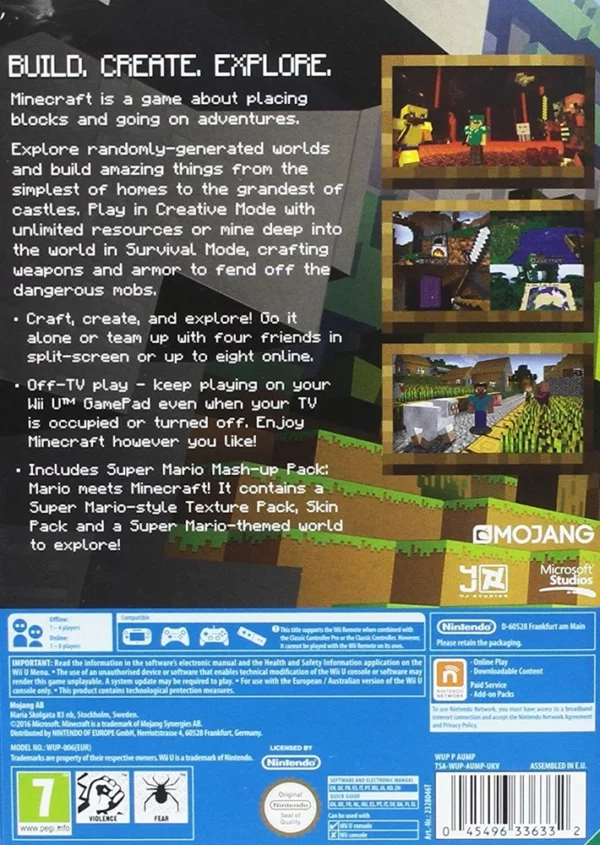 Minecraft Nintendo Wii U 2016 New Top-quality Free UK shipping