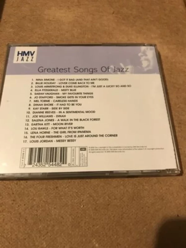 The Greatest Songs Of Jazz Collection Various 2000 CD Top-quality