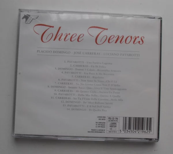 Three Tenors various 1999 CD Top-quality Free UK shipping