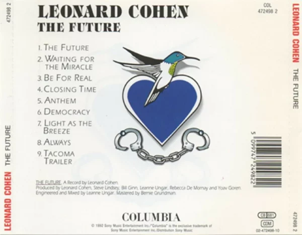 The Future Leonard Cohen 1992 CD Top-quality Free UK shipping