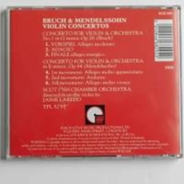 Bruch & Mendelssohn Concertos for Violin and Orchestra Bruch & Mendelssohn 1986