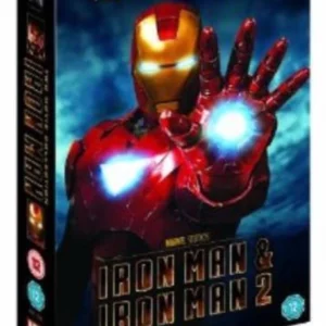 Iron Man 1 and 2 Robert Downey Jr DVD Top-quality Free UK shipping