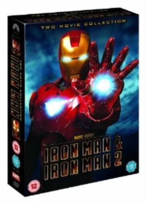 Iron Man 1 and 2 Robert Downey Jr DVD Top-quality Free UK shipping