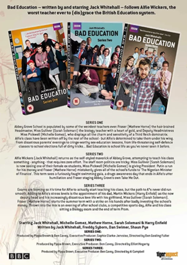 Bad Education - Series 1-3 Jack Whitehall 2015 DVD Top-quality Free UK shipping