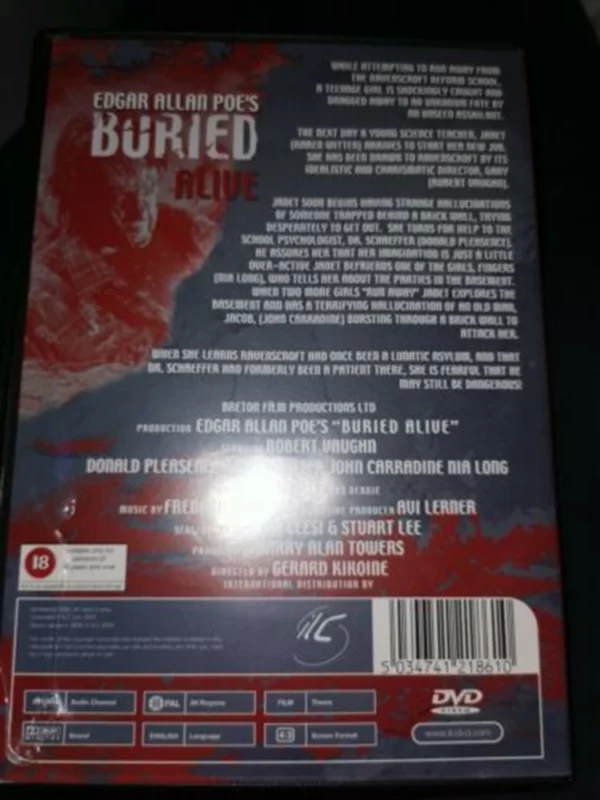 Edgar Allan Poe's: Buried alive Robert Vaughn 2002 DVD Top-quality