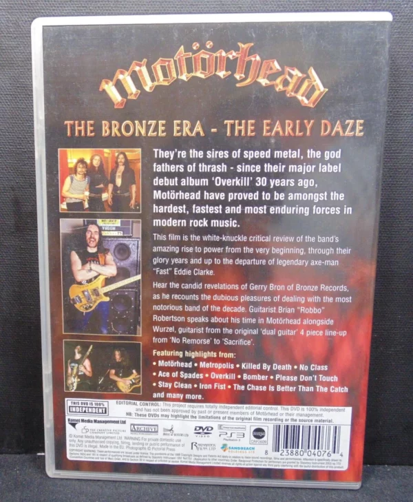 MOTORHEAD: The Bronze Era The Early Daze European New DVD Top-quality