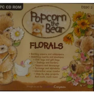 Craft CD - Popcorn the Bear, Florals Top-quality Free UK shipping