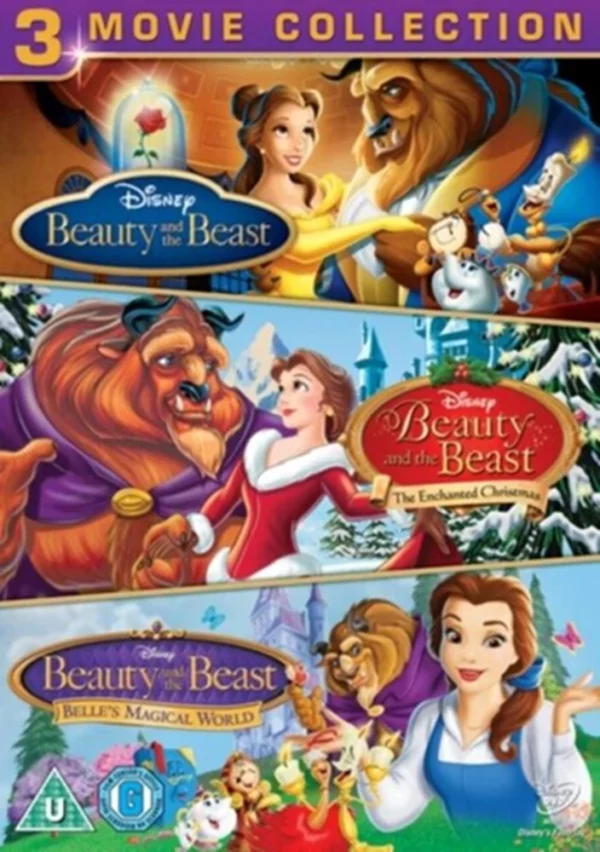 Beauty and the Beast: 3 Movie Collection Paige O'Hara 2011 DVD Top-quality