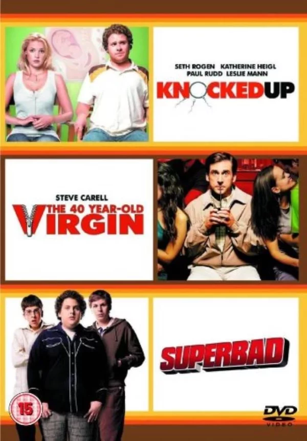 Knocked Up / Superbad / The 40 Year-Old Virgin Paul Rudd 2008 DVD Top-quality