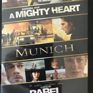 Babel / Munich / A Mighty Heart Brad Pitt 2008 DVD Top-quality Free UK shipping