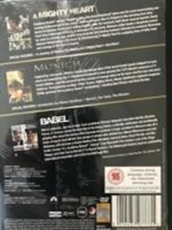 Babel / Munich / A Mighty Heart Brad Pitt 2008 DVD Top-quality Free UK shipping