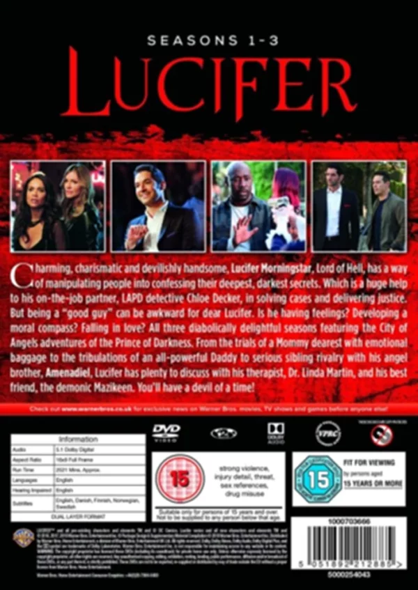 Lucifer - Seasons 1-3 Tom Ellis 2018 DVD Top-quality Free UK shipping