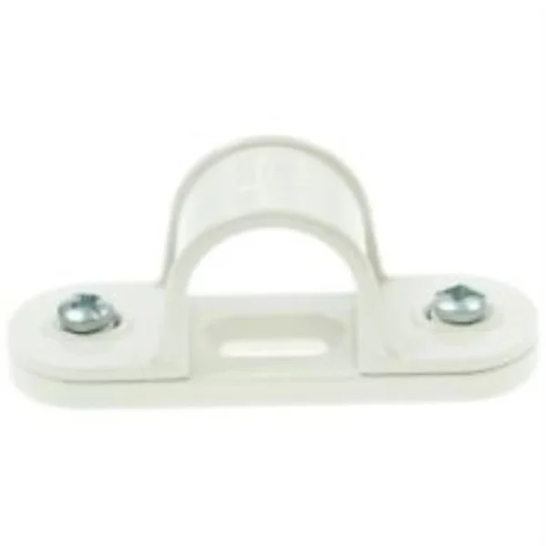 20MM White Plastic PVC Conduit Saddles Spacer Bar Top-quality Free UK shipping