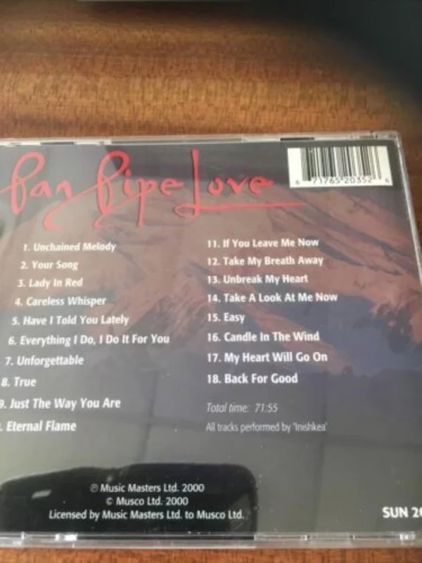 Pan Pipe Love Compilation 2000 CD Top-quality Free UK shipping